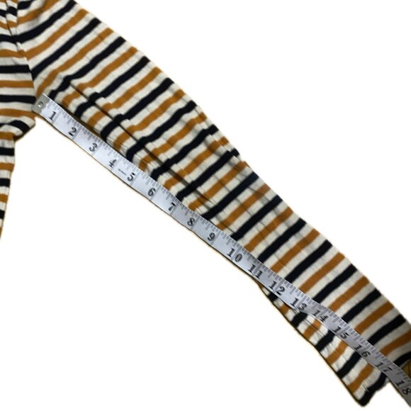 F21 Long sleeve high neck fitted stripe t-shirt in multi - Picture 7 of 7